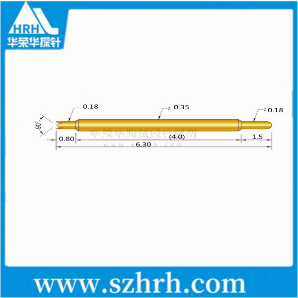 035-UJ-6.3L ，華榮華雙頭測試探針廠家